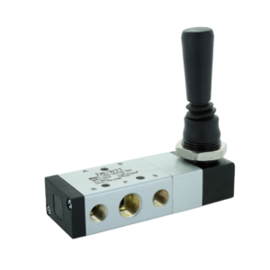 VALVULA DE PALANCA (COLA DE RATÓN) 5/3, 3/8, C.CERRADOS