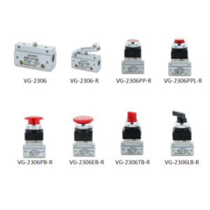 VALVULA NEUMATICA 3/2 VIAS DE 1/8 BOTON SELECTOR NEGRO